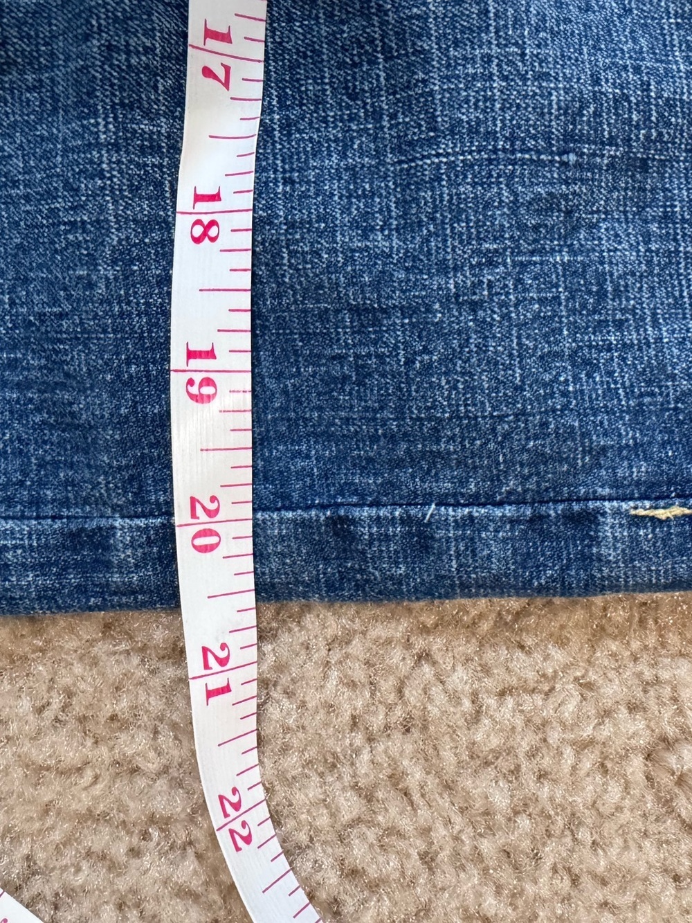 YMI Y2K Mid Length Patched-Frayed Denim Faded Skirt- Juniors Size 13 - Picture 12 of 15